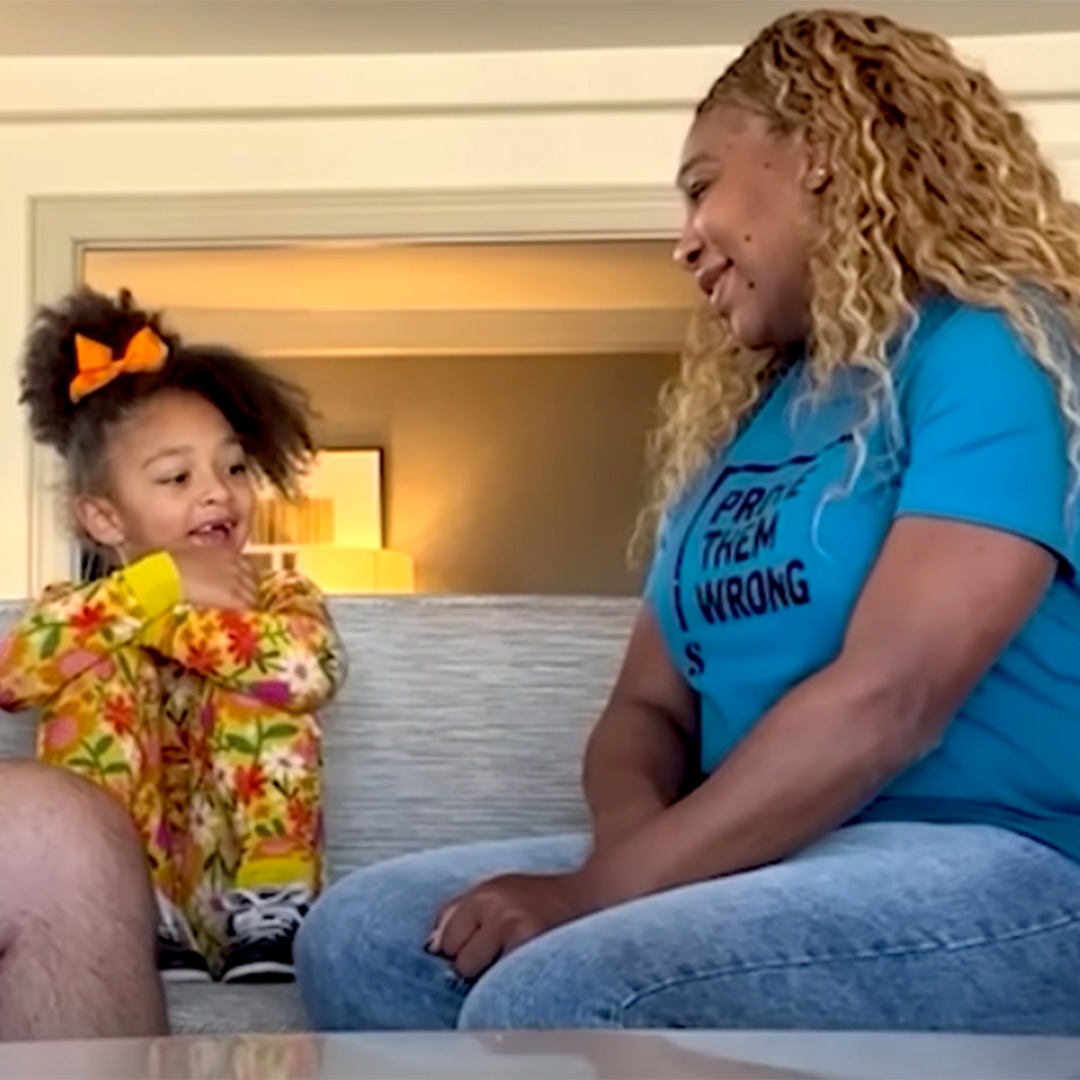 The Moment Serena Williams Shared Her Pregnancy News With Daughter Olympia Is a Grand Slam – E! Online